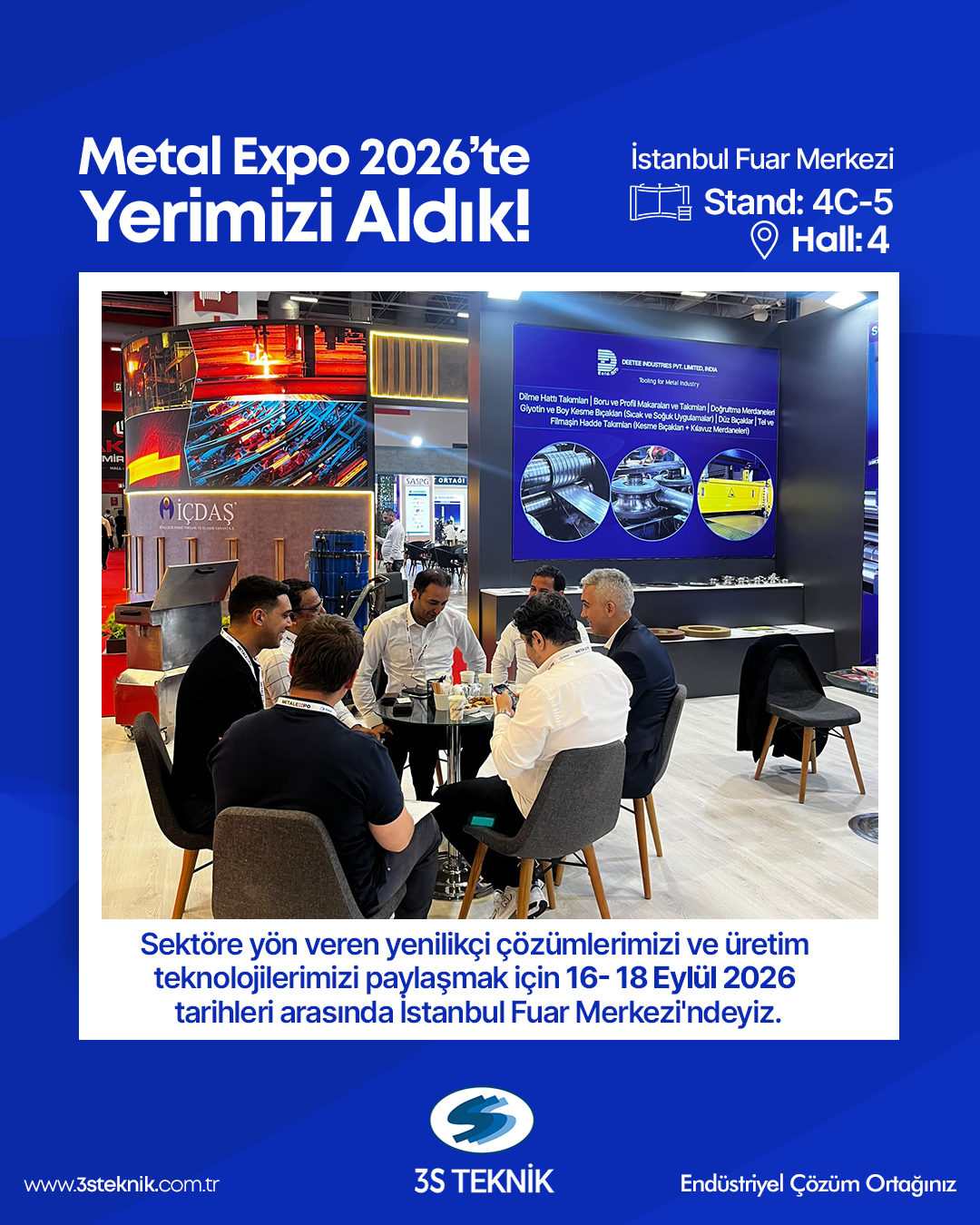 Metal Expo 2026’te Yerimizi Aldık!